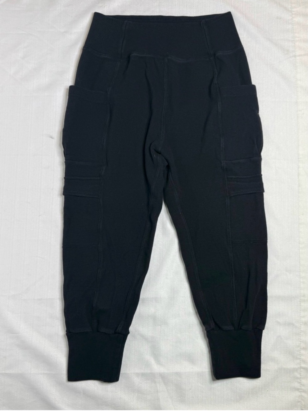Halara High Waisted Foldover Pocket Harem Casual Cargo Joggers Women’s Medium - Picture 3 of 9